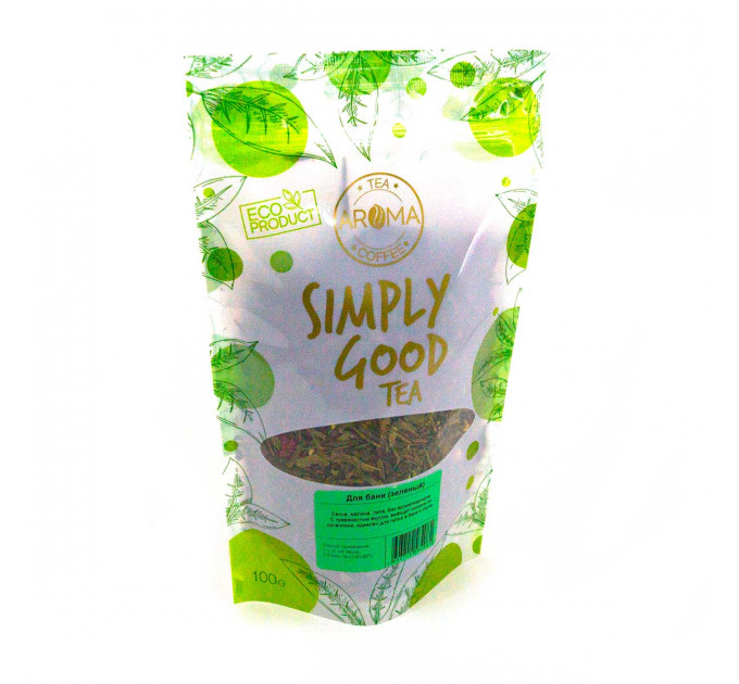 Чай зеленый Для бани 100гр AROMA