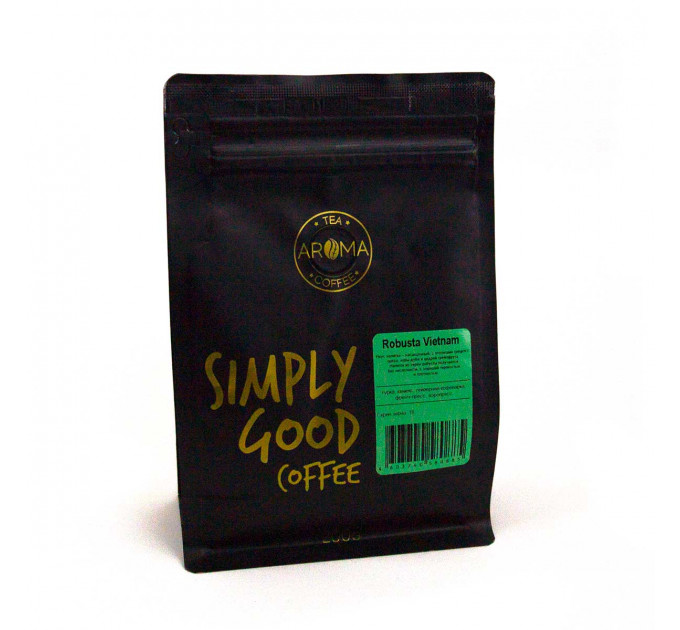 Кофе цельнозерновой ROBUSTA Vietnam 200г AROMA