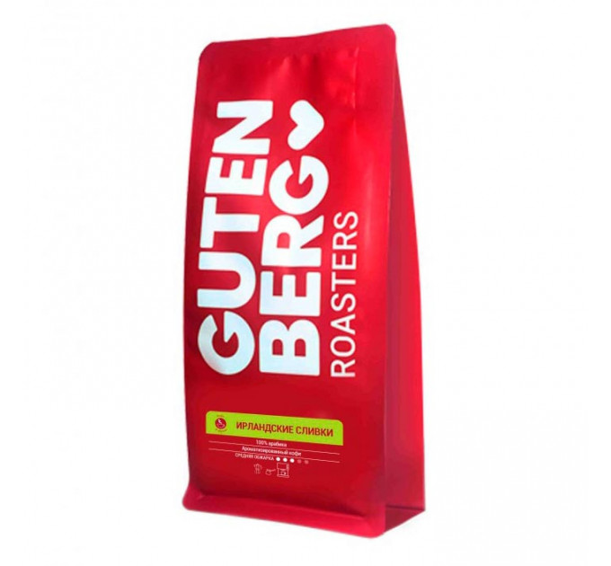 Кофе средней обжарки Ирландские сливки 100% ARABICA 250г GUTENBERG