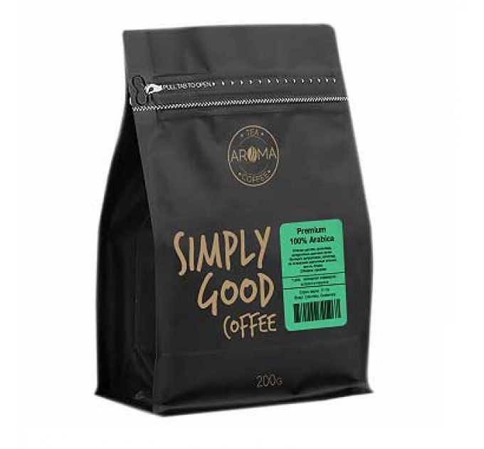 Кофе средней обжарки PREMIUM 100% ARABICA 200г AROMA